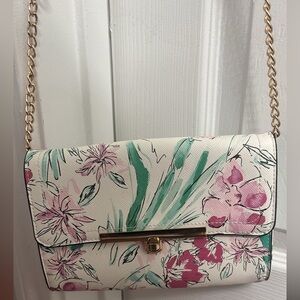Floral crossbody purse